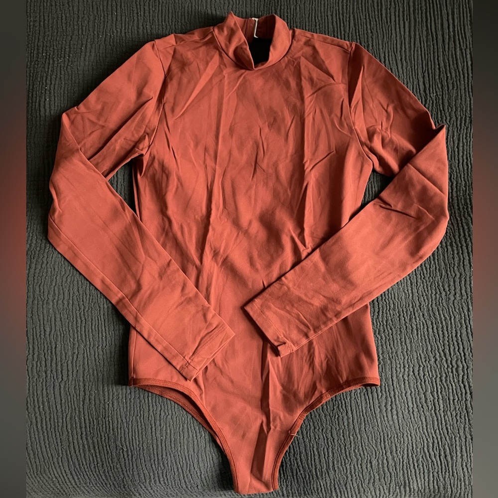 Flynn Skye Bodysuit in Burnt Orange